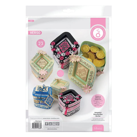 Delightful Dimond Box Die Verso Essentials Die By Tonic Studios 5368e