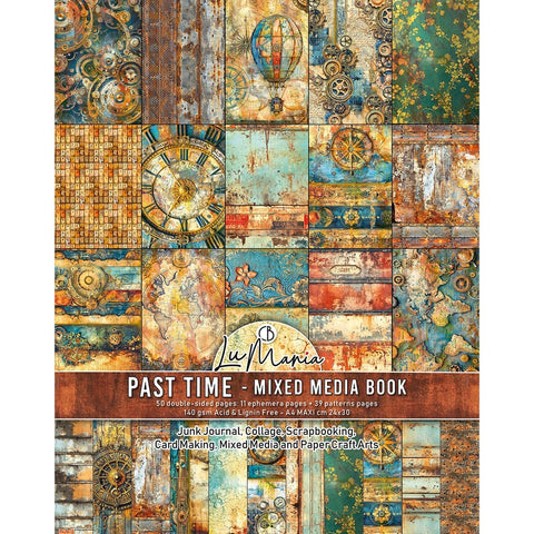 Past Time Mixed Media Book Papers Junk Journal / Scrapbooking By Lu Mania For Ciao Bella MA004