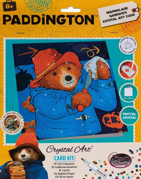 Marmalade Sandwich Paddington Bear Crystal Art Dimond Art Card