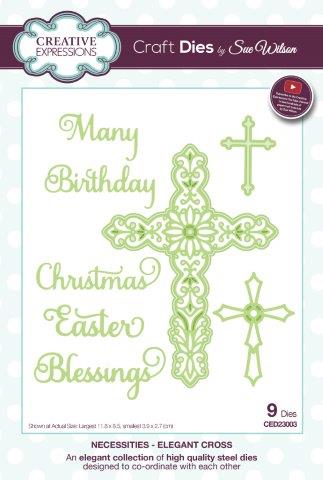 Elegant Cross Necessities Die Sue Wilson Creative Expressions Cutting CED23003
