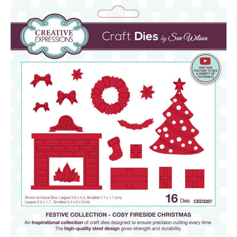 Cosy Fireside Christmas Festive Collection 2024 by Sue Wilson Creative Expressions CED3287
