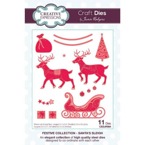 Santa's Sleigh Christmas Festive Collection 2023 by Jamie Rodgers Creative Expressions CEDJR084