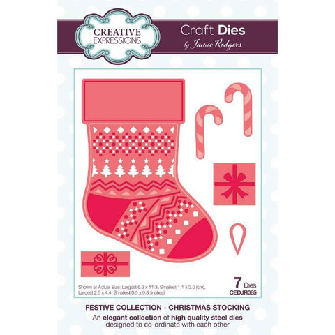 Christmas Stocking Christmas Festive Collection 2023 by Jamie Rodgers Creative Expressions CEDJR085