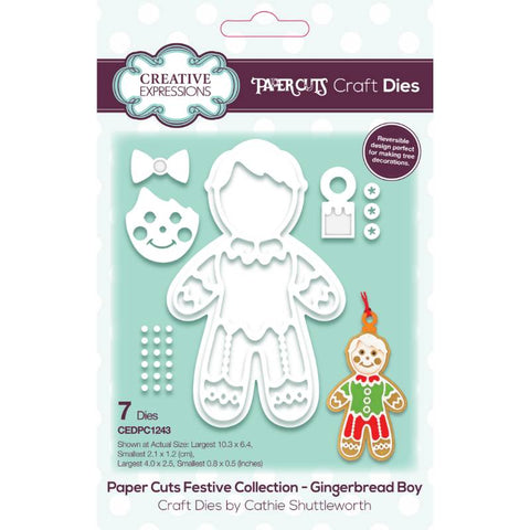 Gingerbread Man Paper Cuts Collection Craft Die By Cathie Shuttleworth Creative Expressions CEDPC1243