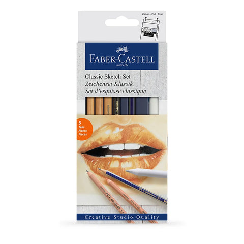 Classic Sketch - Drawing Set 6pcs By Faber Castell 114004