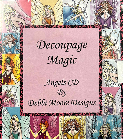 Decoupage Magic Angles CD Digi Crafting Papercrafting CD Rom By Debbi Moore Designs