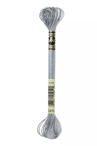 Metallic Chrome - E415 DMC M ouliné Stranded Cotton Embroidery Tread By DMC