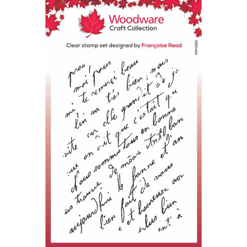 French Script Background Stamp Woodware By Francis Read For Creative Expressions FRS080