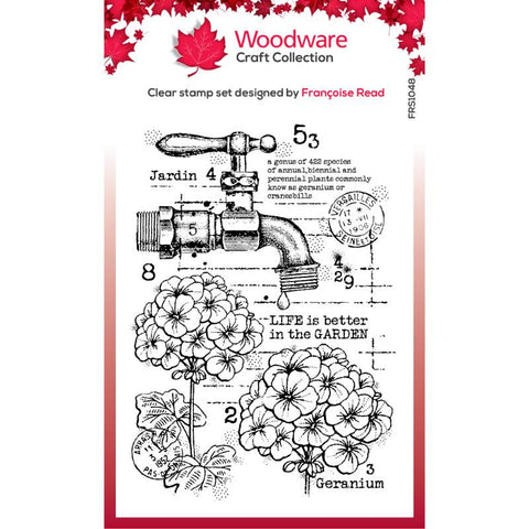 Geraniums Woodware By Francis Read For Creative Expressions FRS1048