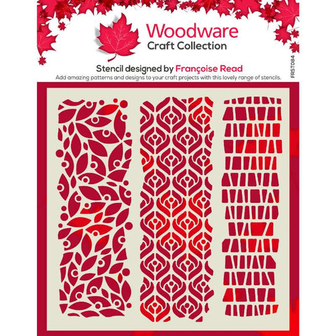 Mezzo Stencil By Francoise Read For Woodware 6" Creative Expressions FRST084