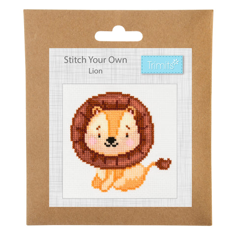 Lion Cross Stitch Stitch You Own Kit By Trimits GCS114