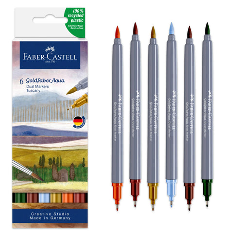Goldfaber Aqua Tuscany 6 Pack Set By Faber Castell 164521