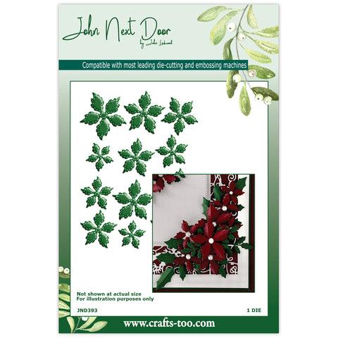 Stitch Poinsettia John Next Door Christmas Collection 2023 Dies By John Lockwood JND393