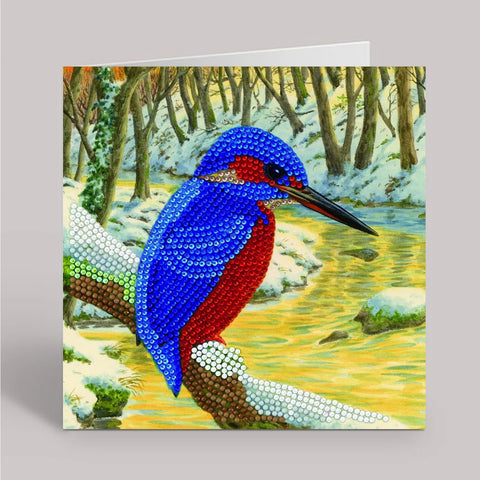 Kingfisher Crystal Art - Dimond Art Card Kit 7x7 Inches By Craft Buddy CCK-A66