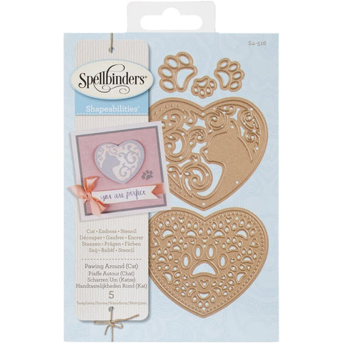 Pawing Around (Cat) Dies Shapebilities by Spellbinders S4-516