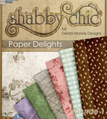 Shabby Chic Paper Delights Digicrafting Papercrafting CD Rom By Debbi Moore Designs