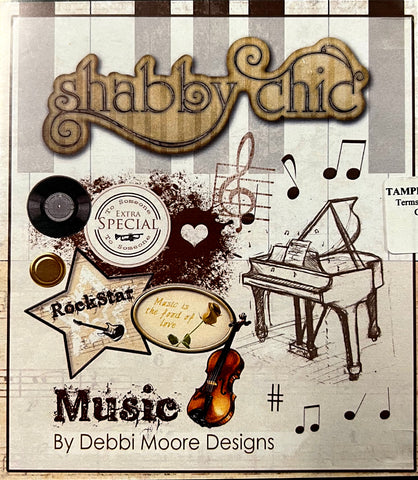 Shabby Chic Music Digicrafting Papercrafting CD Rom By Debbi Moore Designs