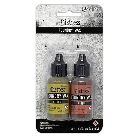 Distress Foundry Wax Kits Kit 1 Tim Holtz by Ranger (Gilded/Mined) TDAK80435