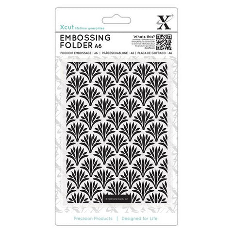 Art Deco Pattern Embossing Folder Die By Xcut for Do Crafts XCU 515207
