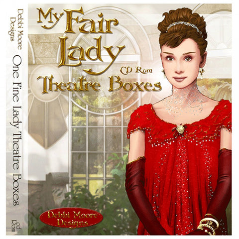 My Fair Lady Theatre Boxes Digicrafting Papercrafting CD Rom By Debbi Moore Designs