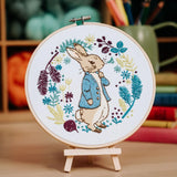 Peter Rabbit Plans His Next Adventure Beatrix Potter Embroidery Kit The Crafty Kit Company CKC-BEATRIX-004