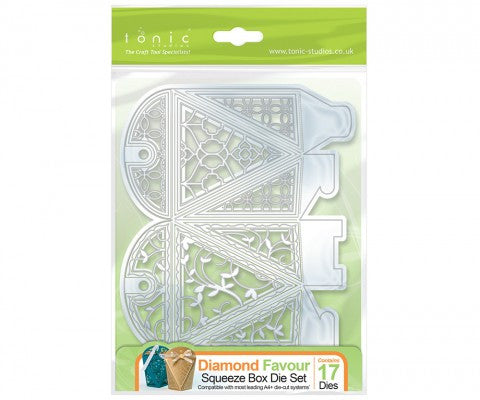 Diamond Favour Squeeze Box Die Set By Tonic Studios 1063E