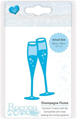 Champagne Flutes Rococo Petite Die By Tonic Studios 1493e
