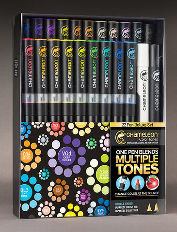 Full Set 22 Pen Deluxe Set By Chameleon CT2201