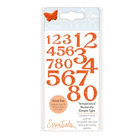 Temperance Numerals Simple Type By Tonic Studios 2813e