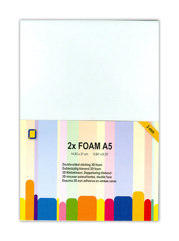 Foam A5 x2 Sheets 3mm By JEJE 3.3243