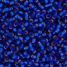 Cobalt Blue Silver Lined Miyuki Seed Beads 15/0 Approx 22g TRC342