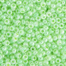 Light Crystal Green Miyuki Seed Beads 11/0 Approx 22g TRC354