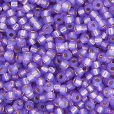 Lilac S/L Opal Dyed Alabaster Miyuki Seed Beads 15/0 Approx 22g TRC360