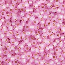 Pink S-L Dyed Alabaster Miyuki Seed Beads 11/0 Approx 22g TRC366