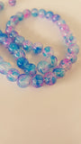 Imitation Opalite, Baking Painted Glass Round Beads, Blue/Pink/Lilac, 8mm, Hole: 1.3-1.6mm; approx 50pcs TRC420
