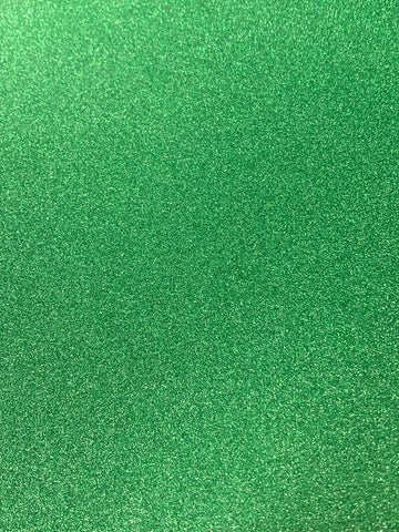 A4 Green Non-shed Glitter Card