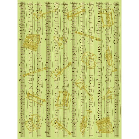 Decopatch Cream/Beige Music Notes Paper 30x40cm 560