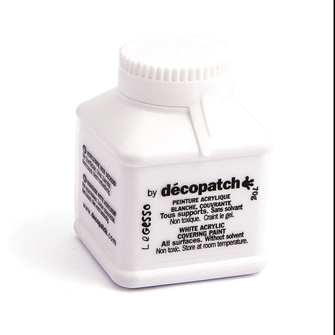 Decopatch White Acrylic Covering Paint Gesso 70g