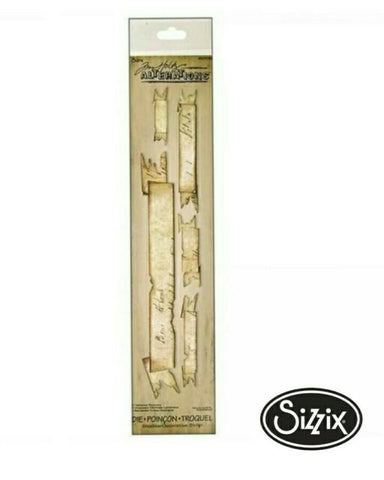 Tattered Banner Sizzlits Decorative Strip By Tim Holtz Alterations Sizzix 657179