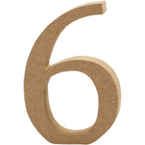 MDF Alphabet Letters and Numbers 13cm