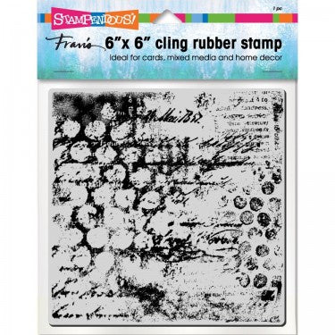 Mixed Mesh 6" x 6" cling rubber stamp By Stampendous 6CR005