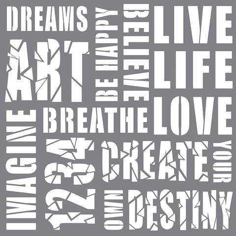 Creativity Mixed Media Stencil Andy Skinner Decoart ANDY0110