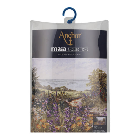 Clifftop Footpath Maia Collection Mary Dipnall Counted Cross Stitch Kit Anchor APC937