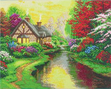 A Quiet Evening Crystal Art Kit THOMAS KINKADE By Craft Buddy CAK-TK3L