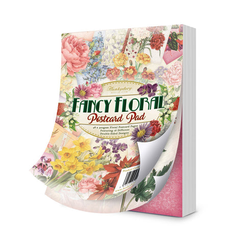 Fancy Floral Postcard Pad By Hunkydory