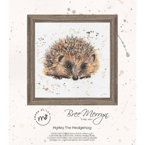 Harley The Hedgehog Counted Cross Stitch Kit Bree Merryn By My Cross Stitch BMCS05