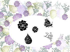 Begonia Garden Majestix Clear Peg Stamp Set By Card-io MABE-01