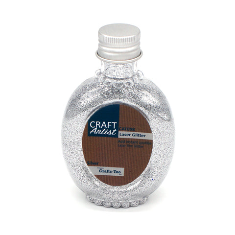 Silver Laser Glitter Craft Artist John Next Door By Craft Too CAT098