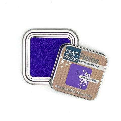 Ultramarine Violet Craft Artist Pearl Fusion Ink Pad John Lockwood By Crafts Too CAT142