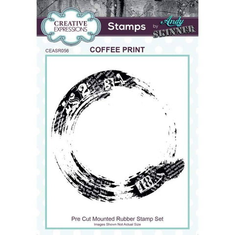Coffee Print Stamp By Andy Skinner For Creative Expressions CEASR056